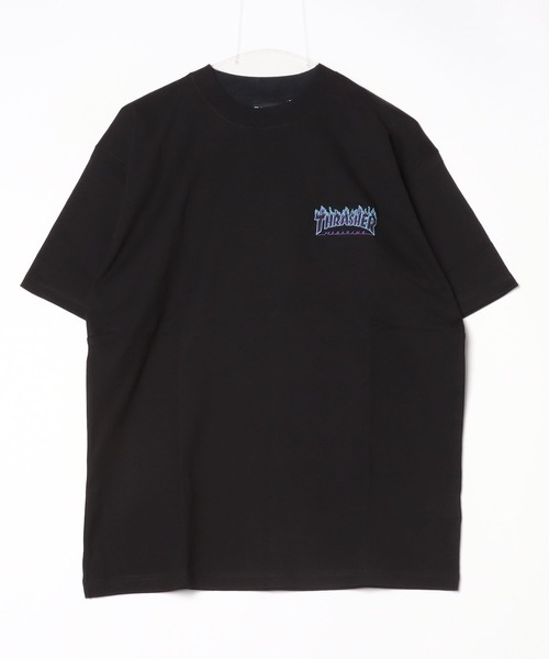 THRASHER(スラッシャー)の「【ZOZOTOWN限定】THRASHER/スラッシャー 半袖Tシャツ ルーズシルエット 刺繍デザイン THM-24SPSST08(Tシャツ/カットソー・メンズ・ブラック×ブルー/ホワイト×レッド/ブラック×レッド/ホワイト×イエロー・M/L/XL)」の5枚目の写真