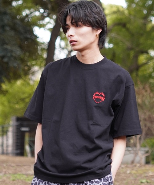 THRASHER(スラッシャー)の「【ZOZOTOWN限定】THRASHER/スラッシャー 半袖Tシャツ ルーズシルエット 刺繍デザイン THM-24SPSST08(Tシャツ/カットソー・メンズ・ブラック×ブルー/ホワイト×レッド/ブラック×レッド/ホワイト×イエロー・M/L/XL)」の21枚目の写真