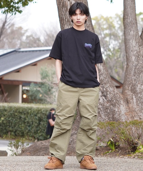 THRASHER(スラッシャー)の「【ZOZOTOWN限定】THRASHER/スラッシャー 半袖Tシャツ ルーズシルエット 刺繍デザイン THM-24SPSST08(Tシャツ/カットソー・メンズ・ブラック×ブルー/ホワイト×レッド/ブラック×レッド/ホワイト×イエロー・M/L/XL)」の13枚目の写真