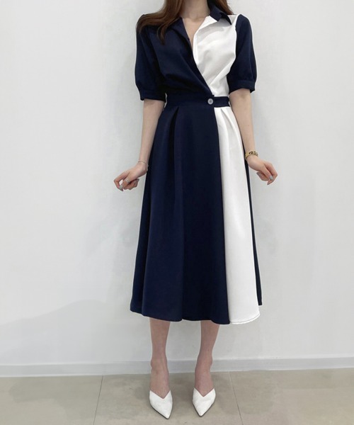 Miniministore(ミニミニストア)の「シャツワンピース ロング レディース韓国(シャツワンピース・レディース・ダークベージュ/ネイビー・S/L/M)」の7枚目の写真