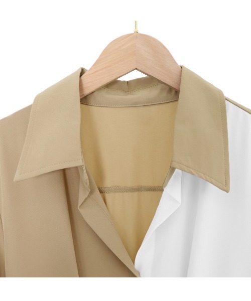 Miniministore(ミニミニストア)の「シャツワンピース ロング レディース韓国(シャツワンピース・レディース・ダークベージュ/ネイビー・S/L/M)」の16枚目の写真