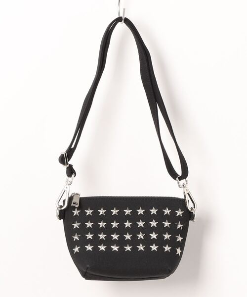 RiNc (リンク)の「【 GLAM JAM / グラムジャム 】 ONIスタッズ ショルダーポーチ / Sサイズ(ショルダーバッグ・レディース・ブルー/ブラック系その他/ブラック系その他3/ブルー系その他2/ブルー系その他3/ブルー系その他4/ブラック系その他2/カーキ/ホワイト/ピンク/ブラック系その他4/オレンジ/モカ/ブルー系その他/その他1/その他2/イエロー/その他4/ブラック・S)」の4枚目の写真