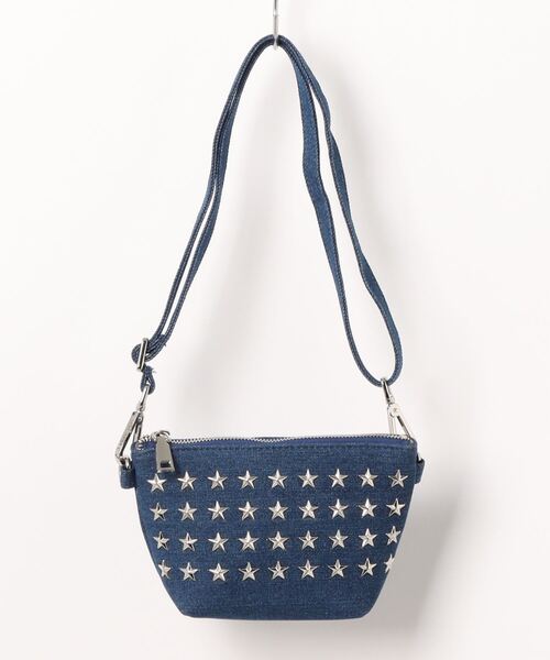 RiNc (リンク)の「【 GLAM JAM / グラムジャム 】 ONIスタッズ ショルダーポーチ / Sサイズ(ショルダーバッグ・レディース・ブルー/ブラック系その他/ブラック系その他3/ブルー系その他2/ブルー系その他3/ブルー系その他4/ブラック系その他2/カーキ/ホワイト/ピンク/ブラック系その他4/オレンジ/モカ/ブルー系その他/その他1/その他2/イエロー/その他4/ブラック・S)」の13枚目の写真