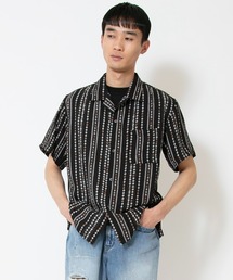 Johnbull | パターンオープンカラー半袖シャツ(シャツ/ブラウス)