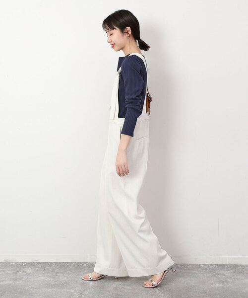 SLOBE IENA(スローブイエナ)の「トタンテレコボートネックプルオーバー(Tシャツ/カットソー・レディース・ネイビー/ベージュ/ラベンダー・FREE)」の12枚目の写真