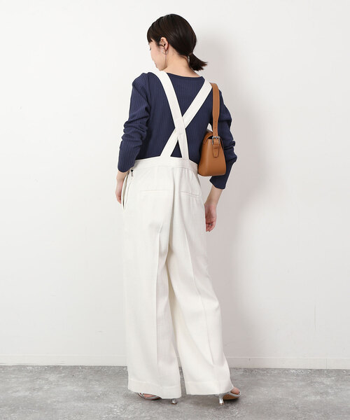 SLOBE IENA(スローブイエナ)の「トタンテレコボートネックプルオーバー(Tシャツ/カットソー・レディース・ネイビー/ベージュ/ラベンダー・FREE)」の13枚目の写真