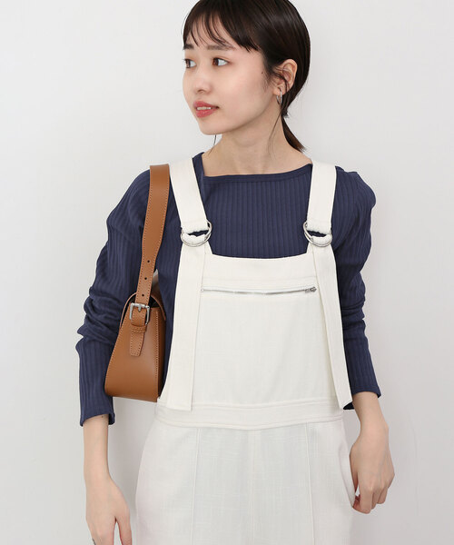 SLOBE IENA(スローブイエナ)の「トタンテレコボートネックプルオーバー(Tシャツ/カットソー・レディース・ネイビー/ベージュ/ラベンダー・FREE)」の14枚目の写真