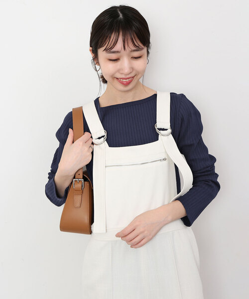 SLOBE IENA(スローブイエナ)の「トタンテレコボートネックプルオーバー(Tシャツ/カットソー・レディース・ネイビー/ベージュ/ラベンダー・FREE)」の15枚目の写真
