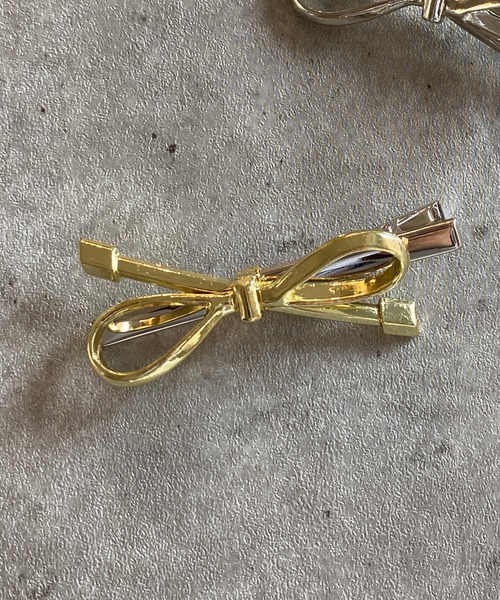 poiregnee（ポワニェ）の「［select］リボンヘアクリップ（バレッタ/ヘアクリップ・レディース・シルバー/ゴールド・FREE）」の2枚目の写真