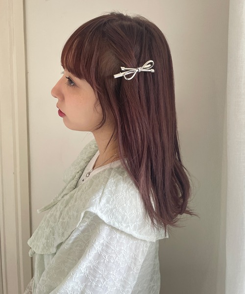 poiregnee（ポワニェ）の「［select］リボンヘアクリップ（バレッタ/ヘアクリップ・レディース・シルバー/ゴールド・FREE）」の7枚目の写真