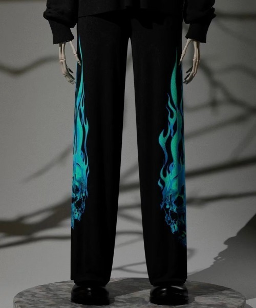 ストリートファッション VLONE ヴィーローン Glacier Sweatpants (oversized) 蓄光プリント オーバーサイズ スウェットパンツ ジョガーパンツ スウェット 長ズボン