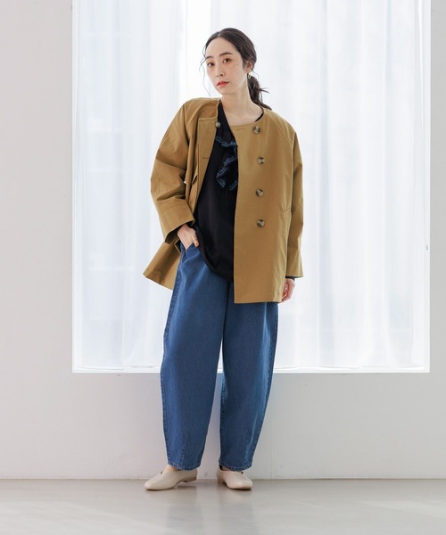 studio CLIP（スタディオクリップ）の「《days》刺繍フリルブラウス（シャツ/ブラウス・レディース・ベージュ/オフホワイト/ライトブルー/ブラック・FREE）」の8枚目の写真