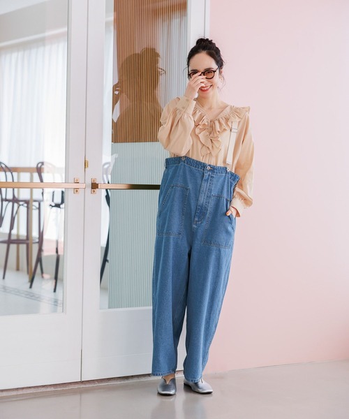 studio CLIP（スタディオクリップ）の「《days》刺繍フリルブラウス（シャツ/ブラウス・レディース・ベージュ/オフホワイト/ライトブルー/ブラック・FREE）」の18枚目の写真