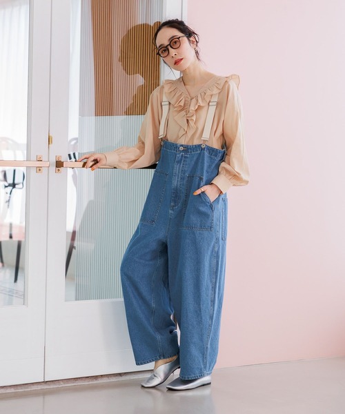 studio CLIP（スタディオクリップ）の「《days》刺繍フリルブラウス（シャツ/ブラウス・レディース・ベージュ/オフホワイト/ライトブルー/ブラック・FREE）」の19枚目の写真