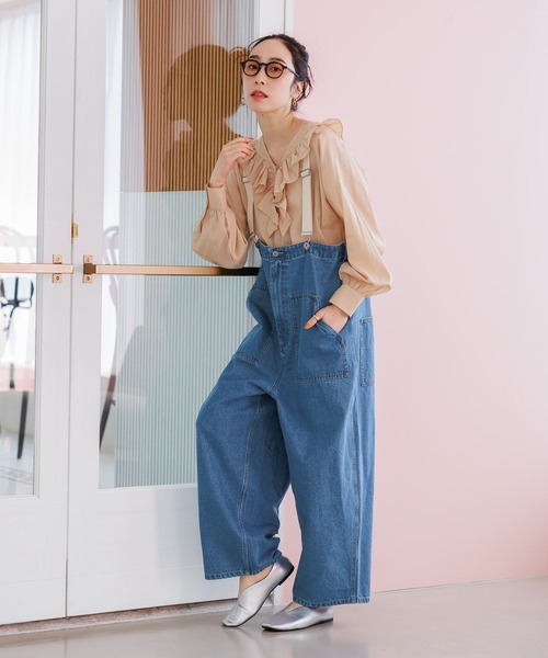 studio CLIP（スタディオクリップ）の「《days》刺繍フリルブラウス（シャツ/ブラウス・レディース・ベージュ/オフホワイト/ライトブルー/ブラック・FREE）」の20枚目の写真