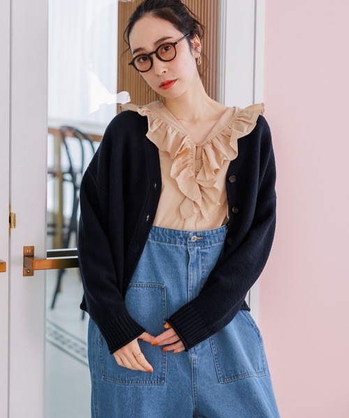 studio CLIP（スタディオクリップ）の「《days》刺繍フリルブラウス