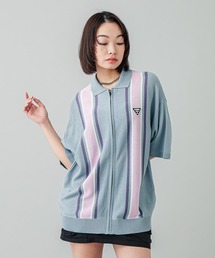 X-girl | ZIP UP KNIT POLO(ポロシャツ)