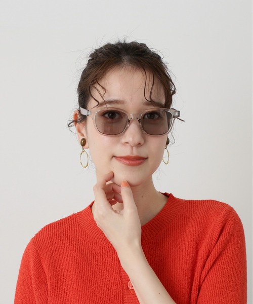 N.（N. Natural Beauty Basic）（エヌエヌナチュラルビューティーベーシック）の「◆ライトフレームサングラス（サングラス・レディース・ブラック/クリア/ブラウン・FREE）」の14枚目の写真
