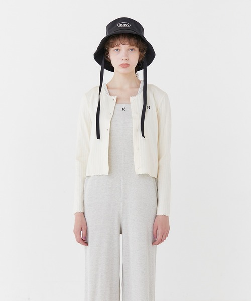 RUBY AND YOU（ルビーアンドユー）の「ロングスリーブカーディガン（カーディガン/ボレロ・レディース・アイボリー・FREE）」の2枚目の写真