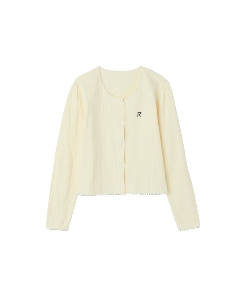 RUBY AND YOU（ルビーアンドユー）の「ロングスリーブカーディガン（カーディガン/ボレロ・レディース・アイボリー・FREE）」の8枚目の写真