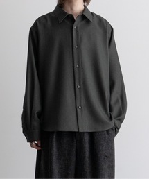CASPER JOHN | Imitation wool loose shirts/イミテーションウールルーズシャツ(シャツ/ブラウス)