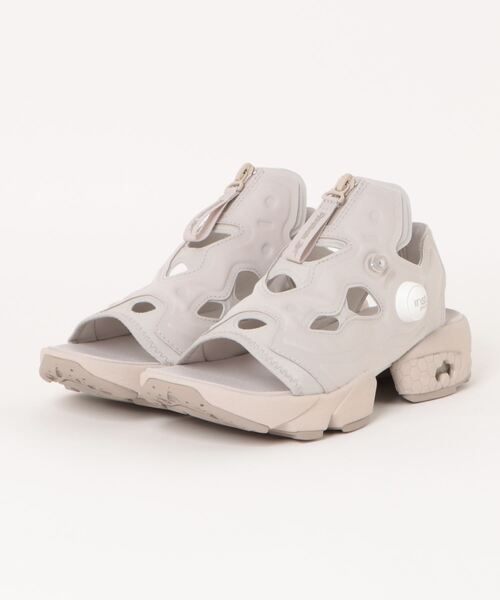 Reebok(リーボック)の「【Reebok 】INSTAPUMP FURY SANDAL ZIP (リーボック インスタポンプ フューリー サンダル ジップ) 100074873/100202019/100202020【厚底】(サンダル・レディース・ホワイト×ホワイト/ベージュ/ブラック×ホワイト・23.0cm/24.0cm/25.0cm)」の3枚目の写真