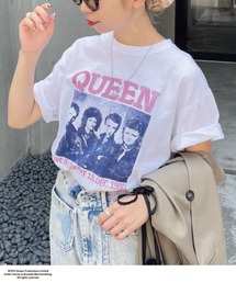 【ユニセックス】【QUEEN/クイーン】ヴィンテージ加工ロックTシャツ
