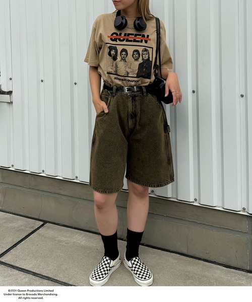 CIAOPANIC（チャオパニック）の「【ユニセックス】【QUEEN/クイーン】ヴィンテージ加工ロックTシャツ（Tシャツ/カットソー・レディース・ホワイト系その他3/ホワイト系その他/ベージュ/ホワイト系その他2/クリア/オフホワイト/ホワイト/アイボリー/ホワイト系その他4/ピンク系その他/ピンク・FREE）」の22枚目の写真