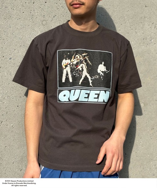 セール】【ユニセックス】【QUEEN/クイーン】ヴィンテージ加工ロックT