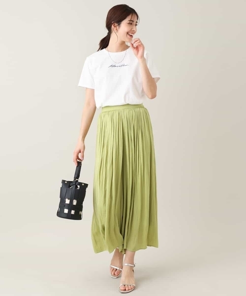 a.v.v(アーヴェヴェ)の「刺繍ロゴTシャツ(Tシャツ/カットソー・レディース・ブラック/ホワイト/ライトグレー/チャコールグレー/グレイッシュベージュ・34/38/40/42/36)」の10枚目の写真