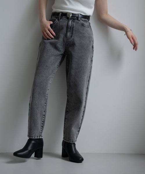 sail(サイル)の「【販売終了】【sail】テーパードデニムパンツ 小さいサイズ【低身長・小柄女性向けサイズ】(デニムパンツ・レディース・ブラック/ブルー・61/64/58)」の14枚目の写真