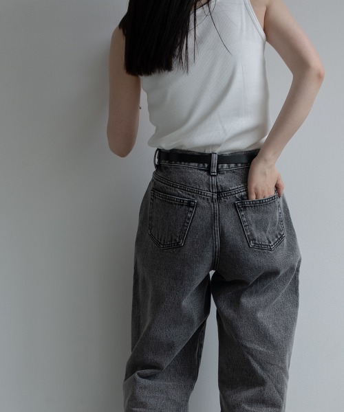 sail(サイル)の「【販売終了】【sail】テーパードデニムパンツ 小さいサイズ【低身長・小柄女性向けサイズ】(デニムパンツ・レディース・ブラック/ブルー・61/64/58)」の18枚目の写真