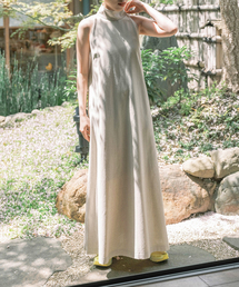 LINEN LIKE DRESS：ワンピース