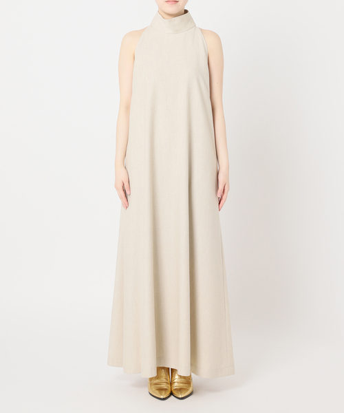 CITYSHOP(シティーショップ)の「LINEN LIKE DRESS:ワンピース(ワンピース・レディース・ベージュ・36/38)」の8枚目の写真