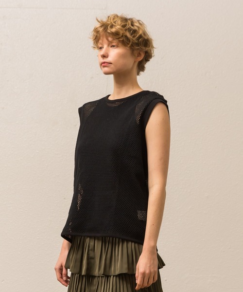 tシャツ 「Allease/オールイーズ」コンパクトハーフスリーブプルオーバー レディース MELROSE CLAIRE｜【Allease/オールイーズ】コンパクトハーフ