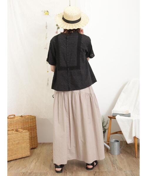 Samansa Mos2(サマンサ モスモス)の「配色左脇リボンスカート(スカート・レディース・キナリ/ベージュ系その他/ブルー・F)」の17枚目の写真