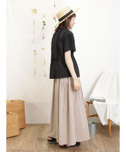 Samansa Mos2(サマンサ モスモス)の「配色左脇リボンスカート(スカート・レディース・キナリ/ベージュ系その他/ブルー・F)」の18枚目の写真