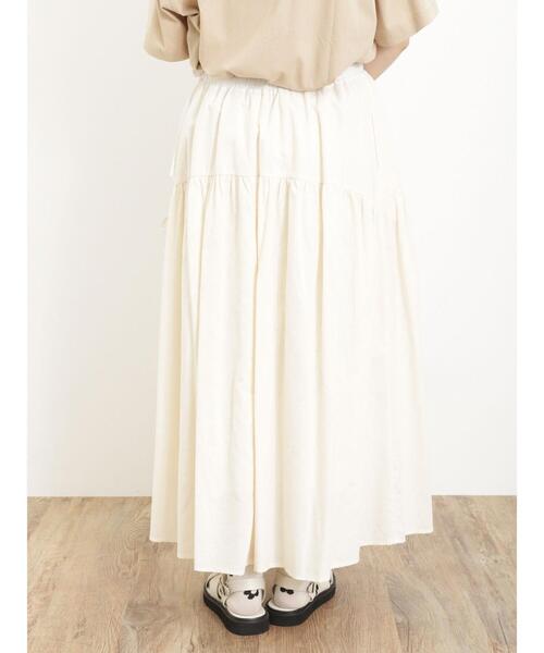 Samansa Mos2(サマンサ モスモス)の「配色左脇リボンスカート(スカート・レディース・キナリ/ベージュ系その他/ブルー・F)」の20枚目の写真