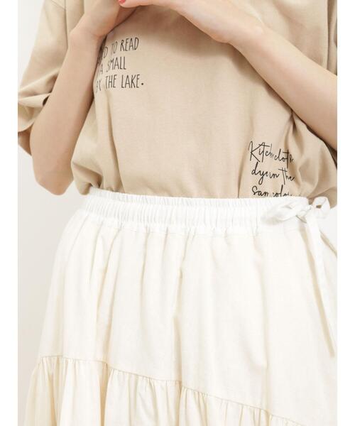 Samansa Mos2(サマンサ モスモス)の「配色左脇リボンスカート(スカート・レディース・キナリ/ベージュ系その他/ブルー・F)」の22枚目の写真