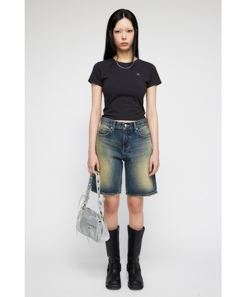 LAGUA GEM(ラグアジェム)の「METAL MOTIF Tシャツ(Tシャツ/カットソー・レディース・ライトブルー/ライトグレー/ホワイト/ブラック・FREE)」の7枚目の写真