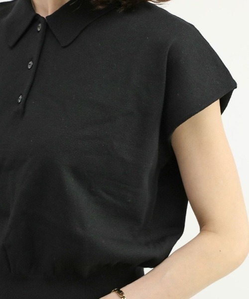 an another angelus（アンアナザーアンジェラス）の「フレンチニットポロ/ananotherangelus（ポロシャツ・レディース・アイボリー/オレンジ・FREE）」の10枚目の写真