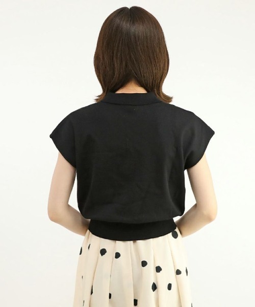 an another angelus（アンアナザーアンジェラス）の「フレンチニットポロ/ananotherangelus（ポロシャツ・レディース・アイボリー/オレンジ・FREE）」の12枚目の写真