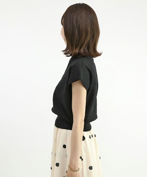 an another angelus（アンアナザーアンジェラス）の「フレンチニットポロ/ananotherangelus（ポロシャツ・レディース・アイボリー/オレンジ・FREE）」の13枚目の写真