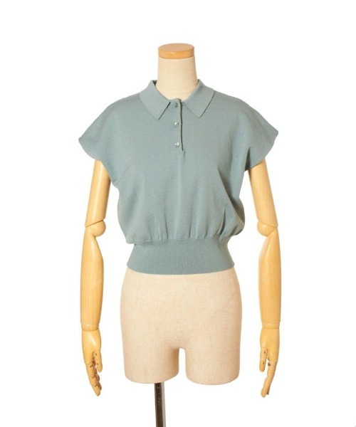 an another angelus（アンアナザーアンジェラス）の「フレンチニットポロ/ananotherangelus（ポロシャツ・レディース・アイボリー/オレンジ・FREE）」の16枚目の写真