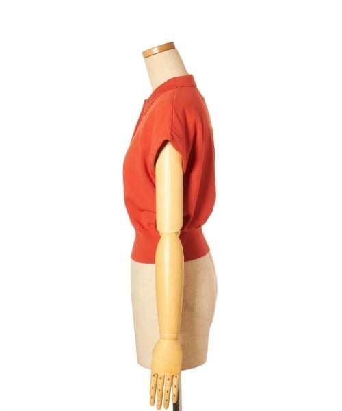 an another angelus（アンアナザーアンジェラス）の「フレンチニットポロ/ananotherangelus（ポロシャツ・レディース・アイボリー/オレンジ・FREE）」の18枚目の写真