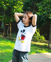 PENNEY'S×MICKEY MOUSE/ぺニーズ×ミッキーマウス MICKEY RINGER TEE ミッキー リンガーTEE