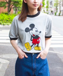 PENNEY'S×MICKEY MOUSE/ぺニーズ×ミッキーマウス MICKEY RINGER TEE ミッキー リンガーTEE