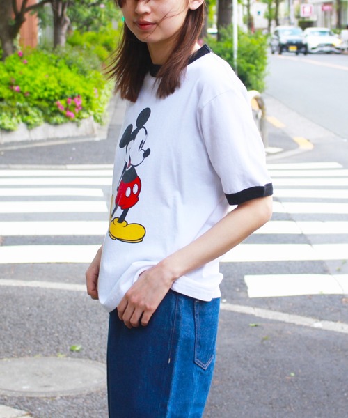 PENNEYS(ぺニーズ)の「PENNEY'S×MICKEY MOUSE/ぺニーズ×ミッキーマウス MICKEY RINGER TEE ミッキー リンガーTEE(Tシャツ/カットソー・メンズ・ブラック/ホワイト/ヘザーグレー・LARGE/MEDIUM/X-SMALL)」の22枚目の写真