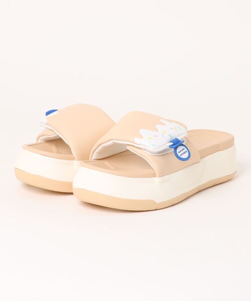 ASBee(アスビー)の「NYLON STUDIO ナイロンスタジオ NS DONUT レディース厚底サンダル スポーツサンダル スライド(ドーナツ) NS-003(サンダル・レディース・ブラック/ライトブラウン・23.0cm/24.0cm/25.0cm)」の7枚目の写真