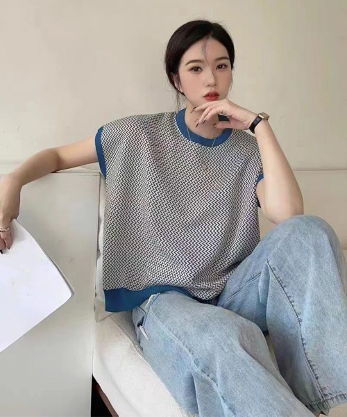 セール】フレンチスリーブサマーニット レディース（ニット